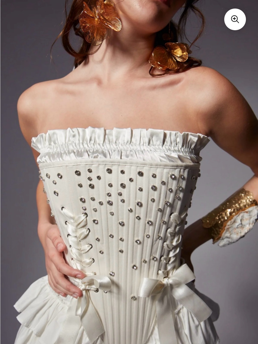 Fee Muse Ivory Corset Top